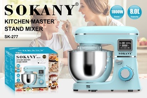 Sokany 1800W Stand Pâte Alimentaire Gâteau Mélangeur 8L Appareil Ménager avec Bol Mélangeur Électrique Pâte Pétrissage Machine - Product Image 2