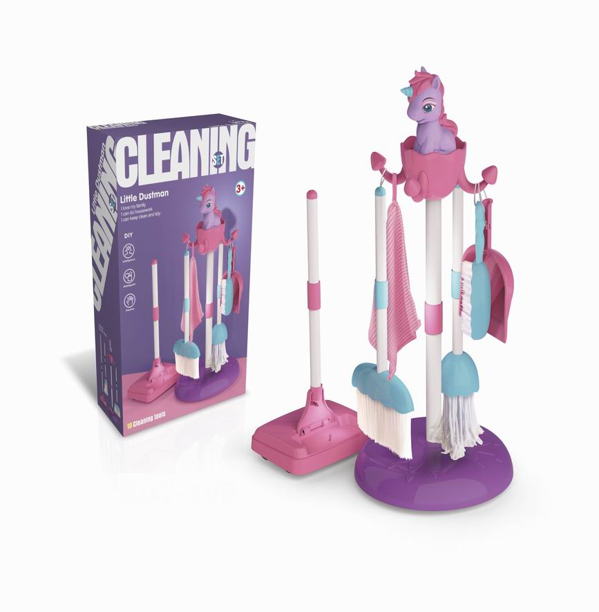 Dropshipping Clean House Kids Cleaning Set Toy Household Living Room Pretend Play Household Cleaning Tools