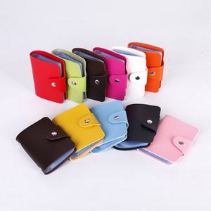 China Factory Manufacturer Simple Custom PU Leather Credit <b>Card</b> <b>Wallet</b> - Product Image 5
