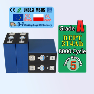 EU Stock 8000+ Cycle Life REPT 3.2V 314Ah Lifepo4 <b>Battery</b> Cell Lithium Ion Solar <b>Battery</b> for 12V 24V <b>48V</b> Home Energy Storage - Product Image 1