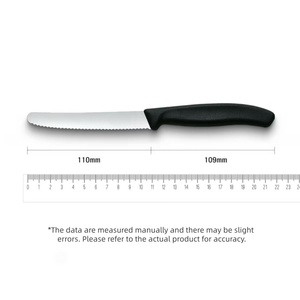 Ensemble de couteaux à steak dentelés colorés en acier inoxydable avec manche en PP, couteaux de table pour la maison, la cuisine, le supermarché et la vente au détail - Product Image 5