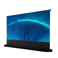 Pantalla de Proyección Eléctrica Motorizada Portátil de PVC Cristal UHD 4K GUA CBSP UST ALR de Alta Calidad de 72 a 150 Pulgadas 16:9
