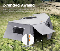 Tente de camping autoportante SAN HIMA pour voiture tout-terrain 4x4, auvent latéral 270 degrés avec paroi latérale