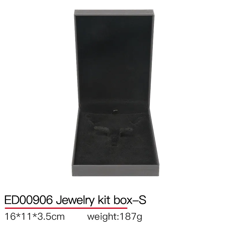 DIGU कस्टम लोगो गर्म बेच गहने बॉक्स कस्टम लोगो काले गहने बॉक्स लक्जरी कंगन हार अंगूठी पैकेजिंग गहने बॉक्स