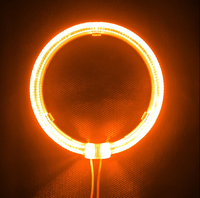 Kit de phares LED Angel Eye pour automobile avec ballast, 80mm 95mm, 6 couleurs au choix