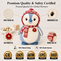 Personnalisez votre design de peluche, faible MOQ, poupée pingouin en coton personnalisée de 10 cm et 20 cm, figurines en peluche, fabricant de jouets en peluche sur mesure