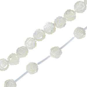Vente en gros de coquillages naturels en forme de rose, coquillages blancs sculptés <span class=keywords><strong>double</strong></span> <span class=keywords><strong>face</strong></span> de haute qualité pour la production de bijoux - Product Image 2