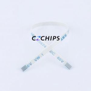 FFC-0.5-4P-100mm FFC Cable (Flexible Flat Cable) P=0.5mm Connector 4P 0.5mm 0.3mm Non-Inverting - Product Image 1