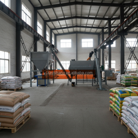 Pasokan Pabrik Mesin Pencampur Pita Bubuk Plester Dinding Kering Premix