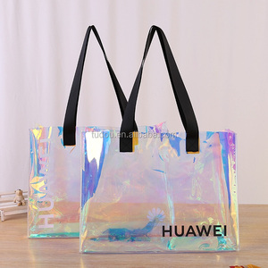 Trendy Style Fashion PVC Material <strong>Glitter</strong> Jelly Bag Japan Style Fashion Holographic clear Pvc <strong>Handbags</strong> - Product Image 4