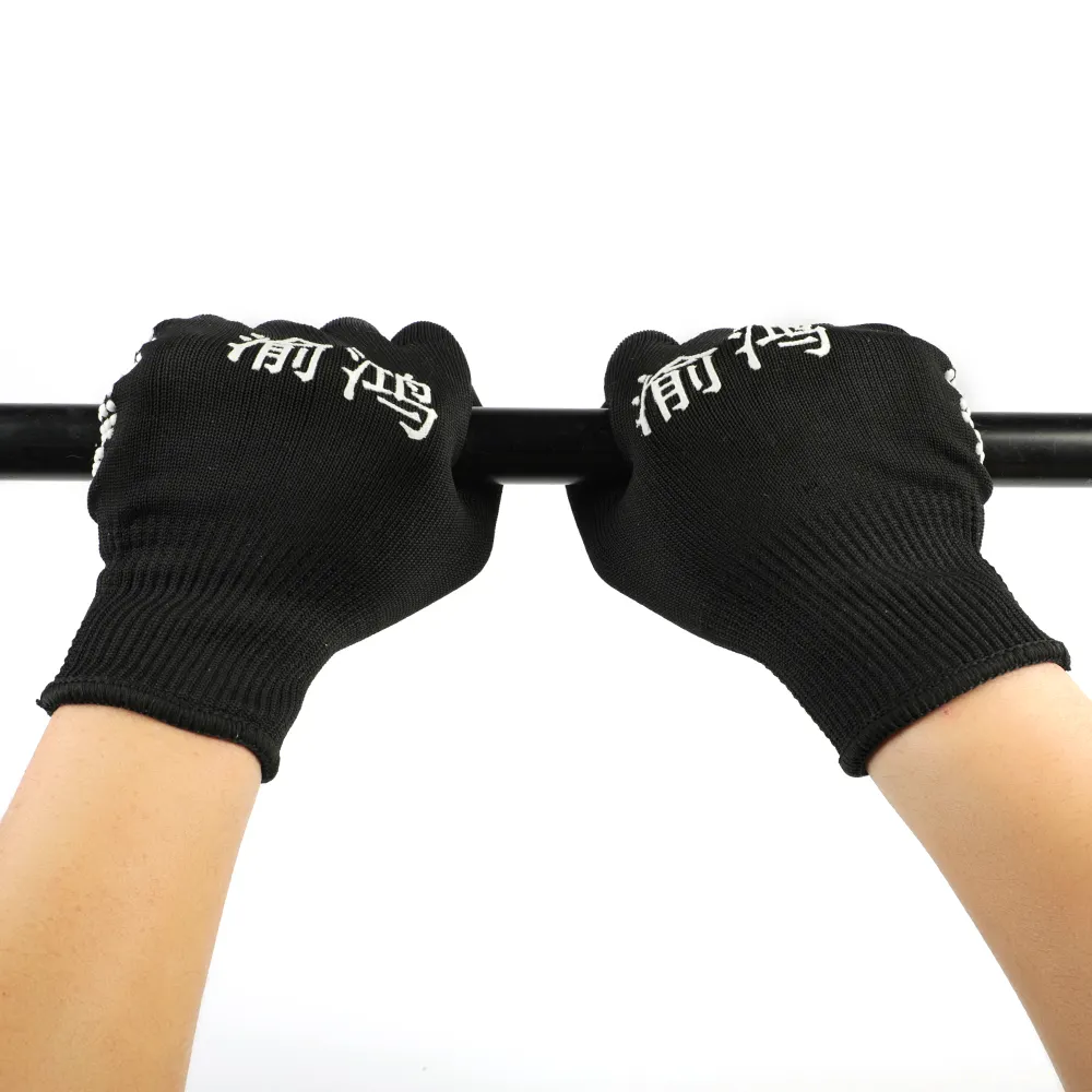 China manufacturer wholesale cheap cut resistant gloves with pvc dotted for work