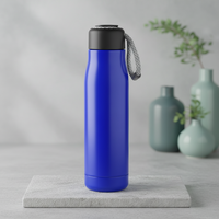 Bouteille isotherme intelligente de 500 ml en acier inoxydable à double paroi avec isolation thermique et corde
