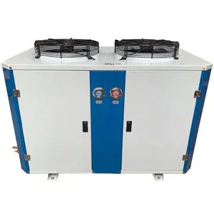 Compresor de refrigeración Industrial refrigerado por aire, unidad de condensación para sistema de refrigeración, 3hp, 5hp, 10hp, precio de fábrica