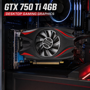 Carte graphique GTX750Ti 4 Go GDDR5 128 bits, carte vidéo NVIDIA, HDMI DVI VGA, GPU de jeu pour ordinateur de bureau, pièces PC GTX <span class=keywords><strong>750Ti</strong></span> <span class=keywords><strong>4G</strong></span> - Product Image 3