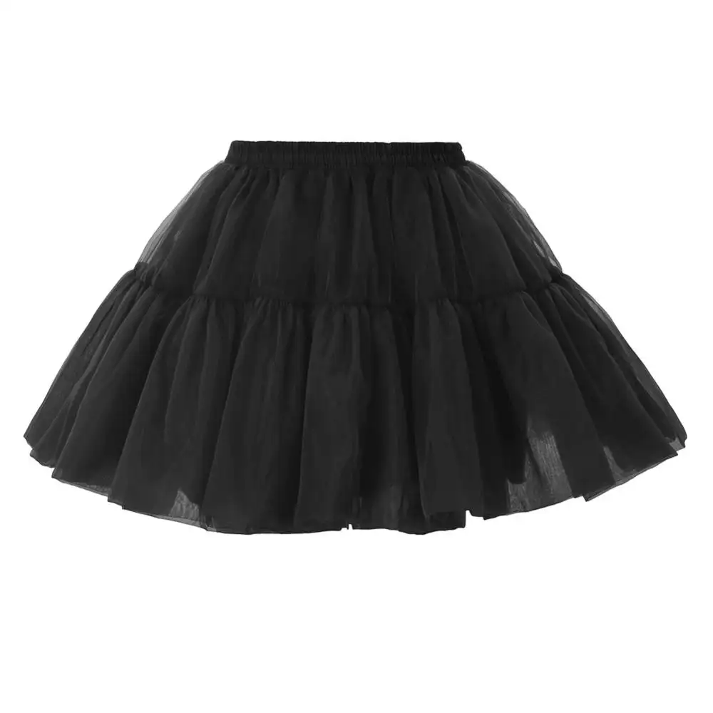 BPE02148 BP สตรี Organza Crinoline กระโปรง 2 ชั้นเอวยางยืด Petticoat