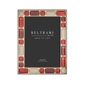 Cadre photo rectangulaire Beltrami plaqué argent, argent pur 999, fabriqué en Italie - Product Image 1