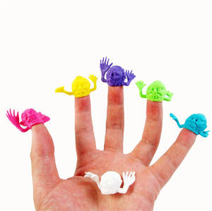 Nouveau jouet de marionnette à doigt en plastique souple TPR écologique multicolore certifié EN71 pour les enfants de 2 à 14 ans et plus - Product Image 1