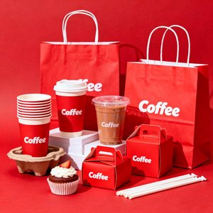 Double Wall Disposable <strong>Paper</strong> Coffee <strong>Cups</strong> with Lids, 8oz 12oz 16oz Heat Insulated <strong>Paper</strong> <strong>Cups</strong> for Cafe, Restaurant, Takeaway - Product Image 1