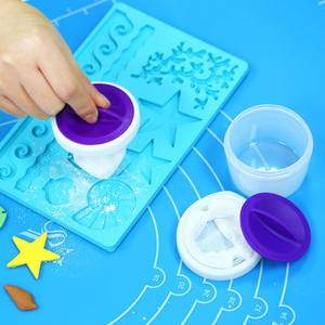 Pinceau à poudre antiadhésif écologique en plastique, outil de pâtisserie, saupoudreur de <span class=keywords><strong>sucre</strong></span> <span class=keywords><strong>glace</strong></span> blanc et violet pour la décoration de gâteaux et de biscuits - Product Image 2