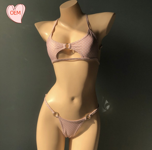 Tùy Chỉnh Sang Trọng Đồ Bơi Bãi Biển Áo Tắm Thong Micro Brazil USA Tam Giác Hai Mảnh Cá Nhân Sexy Người Phụ Nữ Nóng Bộ Bikini - Product Image 2