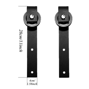 <span class=keywords><strong>Rail</strong></span> de suspension en acier au carbone noir de haute qualité pour <span class=keywords><strong>porte</strong></span> <span class=keywords><strong>coulissante</strong></span> de grange, design moderne, garantie de 2 ans - Product Image 5