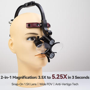 Elektrisch Verwisselbaar 2,5x 3,5x Draadloze Hoofdband Tandartsloepen Hoge Intensiteit Licht Helder Zicht Ttl Ergo Hoofd Gemonteerd - Product Image 2