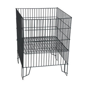 Supermarché au détail fil de pliage poubelle en métal acier treillis métallique panier pour boutique - Product Image 3