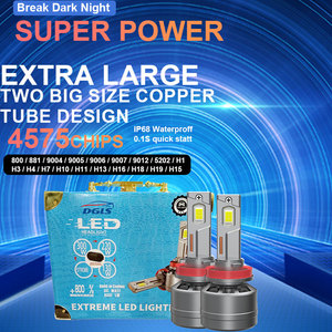 DGls thiết kế mới x32 ba tốc độ có thể điều chỉnh điện + hiệu ứng đèn flash 270W + Xe dẫn Bóng Đèn Pha Bóng đèn LED CANBUS H1 H3 H4 H11 H13 - Product Image 5