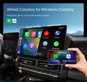 อะแดปเตอร์แปลง Universal Carplay Android Auto จากแบบใช้สายเป็นไร้สาย รองรับ 5G Wifi อัพเกรด ปลั๊กแอนด์เพลย์ ตัวแปลง CarPlay - Product Image 2