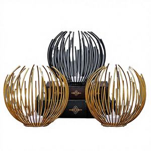 Candelabro Nórdico Creativo de Hierro Dorado Ecológico e Impermeable de 5 Pulgadas, Decoración para el Hogar para Cenas a la Luz de las Velas - Product Image 4