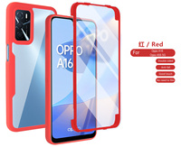 Ön ekran filmi arka kılıf 360 derece tam kapak için OPPO A55 A16 REALME 8/8PRO Ralme 8i A9 2020 A92S A74 A93 darbeye dayanıklı çapa
