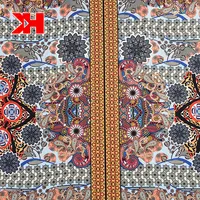 Kebaya Silk Backed Shantung Light Crepe Back Satin Silk Satin Digital Print Fabric 100% Polyester Woven Top Grade Hot Model