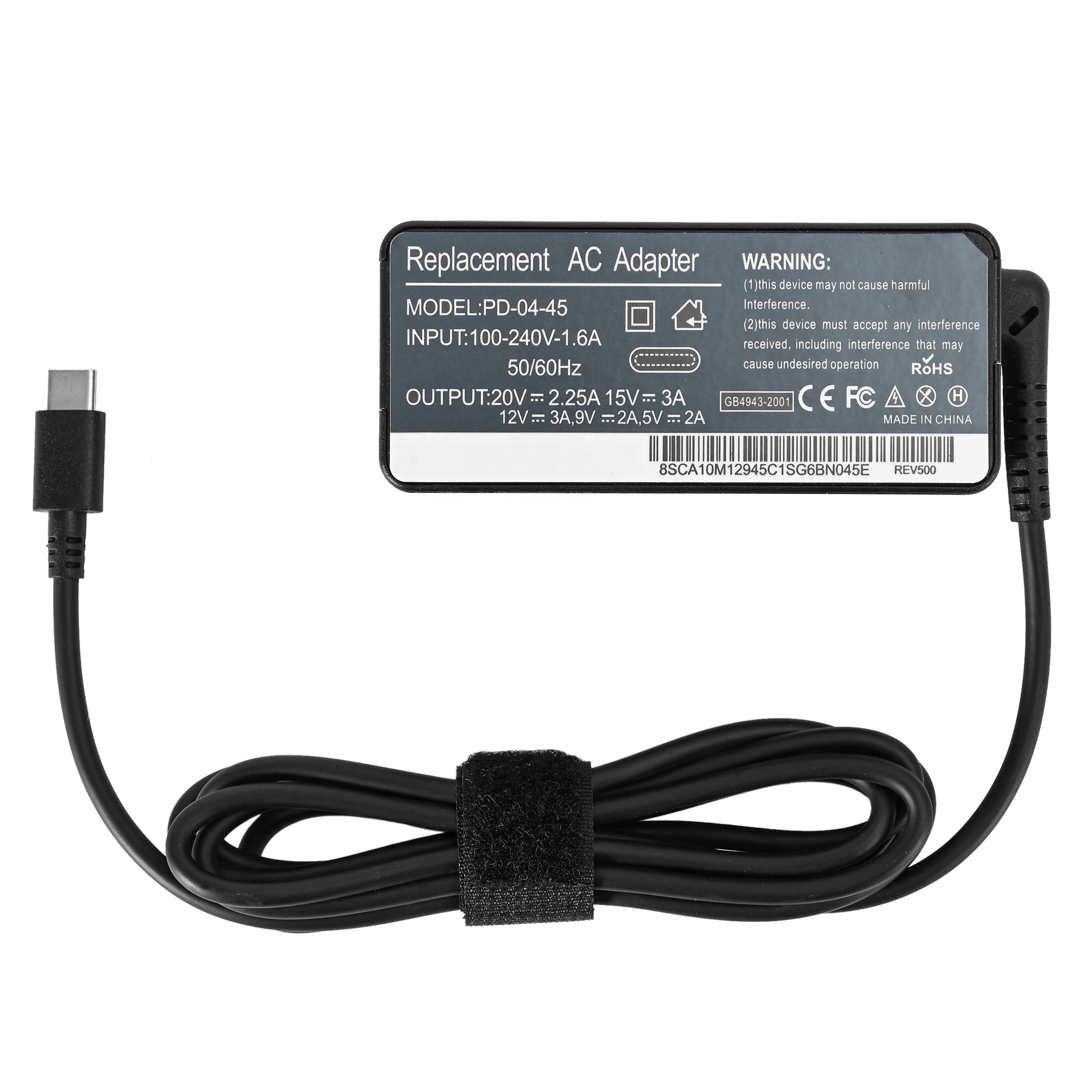 45 Вт, адаптер переменного тока Type-C, зарядное устройство для ноутбука Leveno 403C