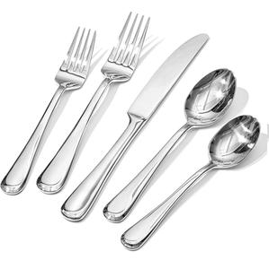 Ensemble de couverts modernes en acier inoxydable pour la restauration à bord Couverts modernes Fourchette Cuillère Couteau Ensemble de couverts en acier inoxydable - Product Image 6