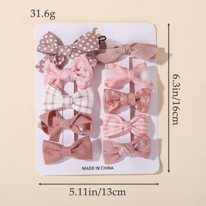 5pcs/<span class=keywords><strong>10pcs</strong></span> New Sweet Versátil Tecido Bow <span class=keywords><strong>Hair</strong></span> Clip Set para Crianças Girl Unique Handmade Floral Print <span class=keywords><strong>Hair</strong></span> Pins <span class=keywords><strong>Hair</strong></span> Accessories - Product Image 4