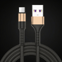 Câble USB-C de charge rapide 1M 5A avec design tressé en nylon pour téléphone mobile iOS et scanner - Transfert de données