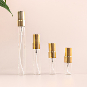 Hot rỗng chai nước hoa thủy tinh 2ml 3ml 5ml 10ml nhôm vòi phun phun vít mẫu chai - Product Image 2