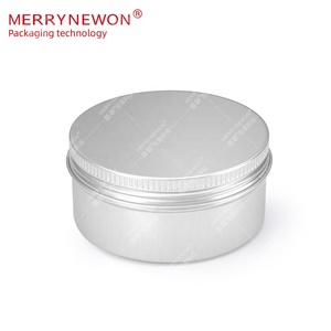 Embalaje metálico de aluminio con tapas de tornillo selladas, latas de lata para almacenamiento de alimentos, galletas, té, 200ml, 200g