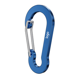 Locking Carabiner Clips &amp; D-Ring <strong>Key</strong> <strong>Hooks</strong> 12Kn 7075 Aircraft Aluminum Heavy Duty Rust-Resistant <strong>Key</strong> O-Ring - Product Image 4