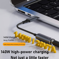 Cable Adaptador de Alimentación de Transferencia de Calidad Actualizada, Tipo C Macho a DC Hembra, 140W 20V/7A 17CM 4506 7406 para Cargador de Portátil