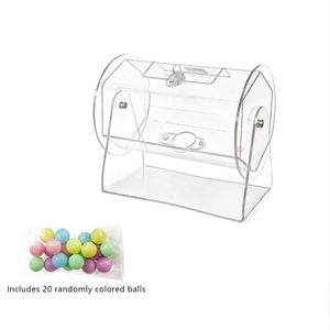 Nuevo Tambor de Lotería Giratorio Hexagonal de Acrílico, Caja de Bolas de Colores para Sorteos en Bodas, Fiestas y Eventos Anuales - Product Image 5