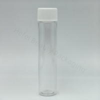 Tubes en plastique transparent PET de 28 mm de diamètre x 125 mm, pré-serrés, à l'épreuve des enfants, accessoires pour fumer, rouleaux de papier à cigarettes
