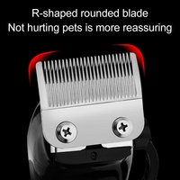 Kit de toilettage professionnel pour animaux de compagnie : tondeuse sans fil avec écran LCD, 4 lames pour le corps ou les pattes, faible bruit, charge rapide USB pour chiens et chats
