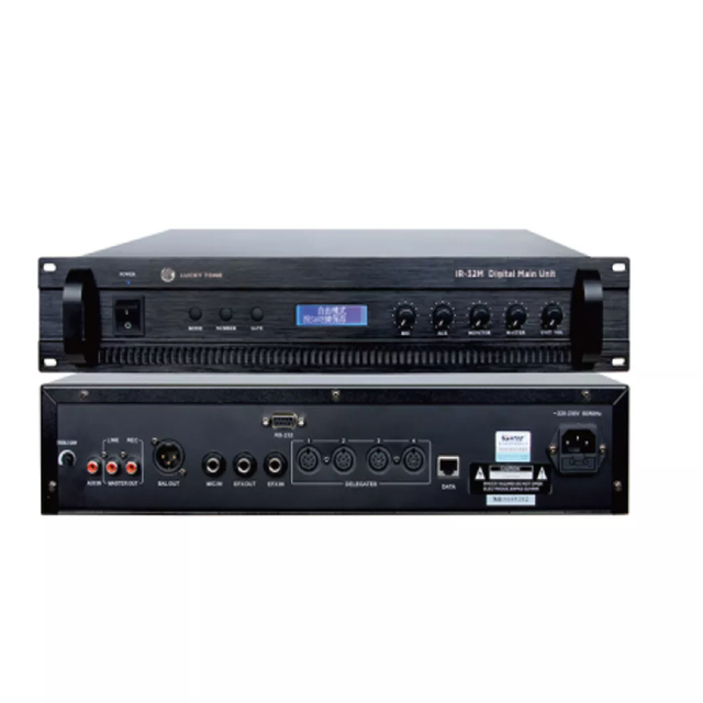 8 Channel Interpreter Solution System Simultaneous Interpretation Function Translation Digital Main Unit for Conference