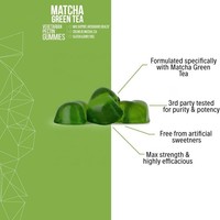 Meilleures ventes OEM/ODM – Gommes énergétiques au thé vert Matcha, flacon de 60 comprimés, pour adultes