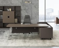 Design moderno ufficio Executive scrivania combinazione Set legno Executive Manager CEO capo ufficio tavolo da lavoro scrivania