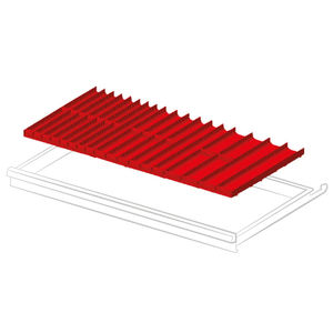 Juego de 49 separadores para cajones de garaje Fami Gear, delanteros 50-300mm, 54x27EH - Product Image 1