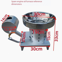 Réchaud à Huile Usagée Économe en Énergie, Flamme Puissante pour Cuisson et Ébullition d'Eau, Accessoire de Camping Écologique