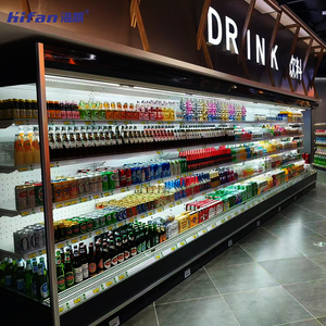 Réfrigérateur commercial vertical à rideau d'air CE ETL pour supermarché, vitrine ouverte, économique pour <span class=keywords><strong>magasin</strong></span> - Product Image 2