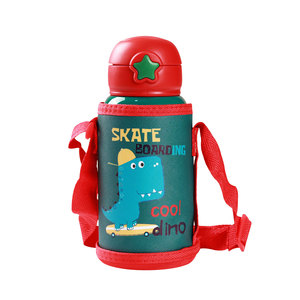 Sac <span class=keywords><strong>en</strong></span> paille acier inoxydable <span class=keywords><strong>pour</strong></span> enfants, enfants élèves maternelle, mignon, motif de dessin animé, petit sac, bouteille d'eau, - Product Image 6
